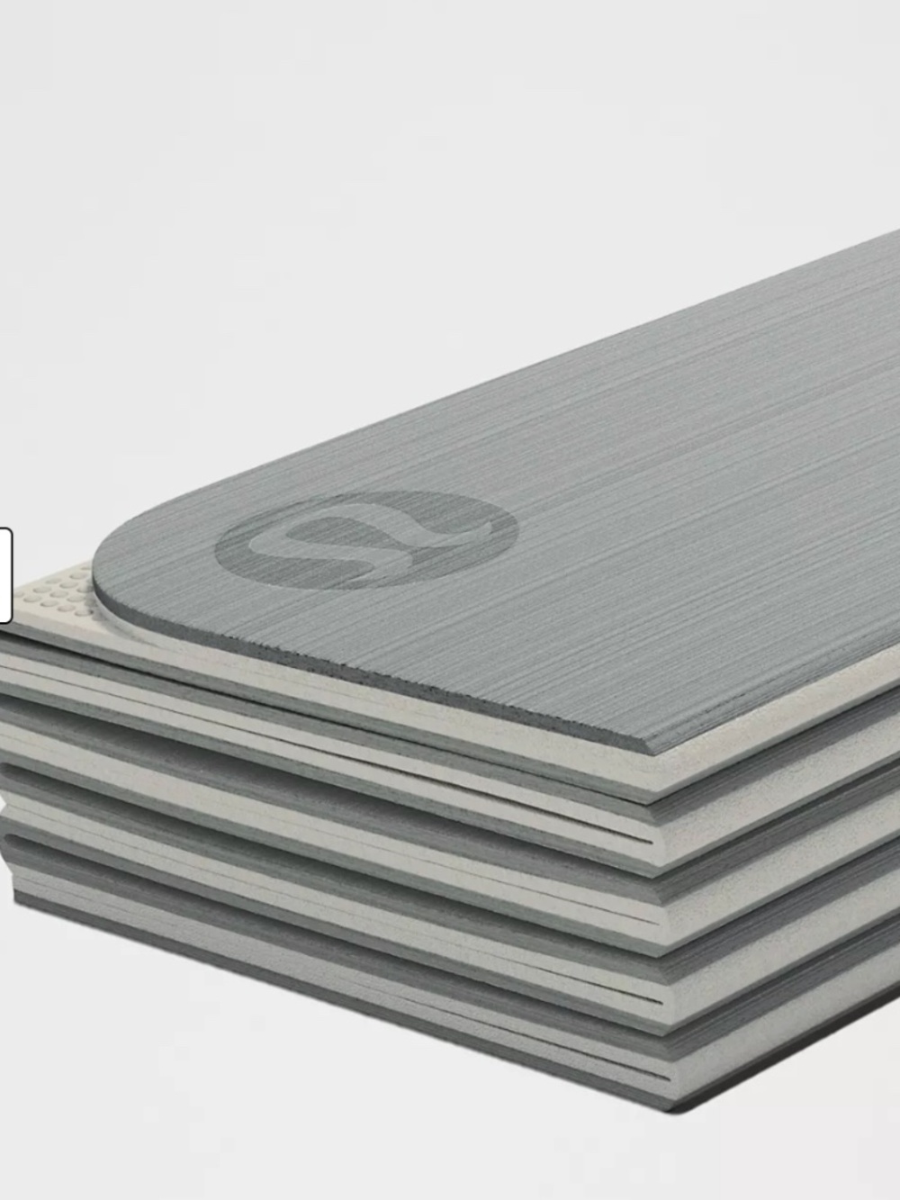 SOLD OUT LULULEMON FOLDABLE YOGA ATHLETIC PILATES GREY non-slip MAT thick 6.5mm